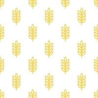 wheat seamless pattern, patterns such as wheat, rice and oat. suitable for organic background for bakery packages, bakery products etc vector