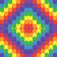 geometric pattern in the form of rainbow colored colorful waves. vector