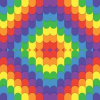 geometric pattern in the form of rainbow colored colorful waves. vector