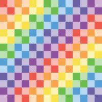 Plaid pattern gingham pastel plaid colorful tartan rainbow colored. vector