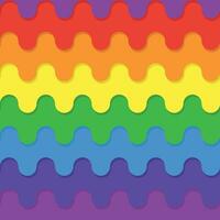 paper pattern in the form of a rainbow of colorful liquid melts. vector