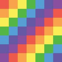 rainbow colored tartan checkered pattern. vector