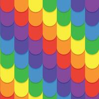 geometric pattern in the form of rainbow colored colorful waves. vector