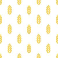 wheat seamless pattern, patterns such as wheat, rice and oat. suitable for organic background for bakery packages, bakery products etc vector