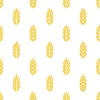 wheat seamless pattern, patterns such as wheat, rice and oat. suitable for organic background for bakery packages, bakery products etc vector