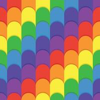 geometric seamless pattern in the form of rainbow colored colorful waves. vector