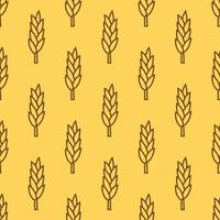 wheat seamless pattern, patterns such as wheat, rice and oat. suitable for organic background for bakery packages, bakery products etc vector