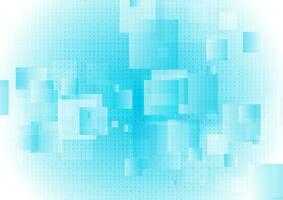 Bright blue glossy squares abstract background vector