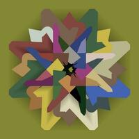 a colorful abstract design with many shapes vector