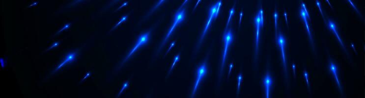 Bright blue neon glowing lights abstract background vector