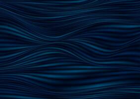 Dark blue smooth blurred liquid waves abstract background vector