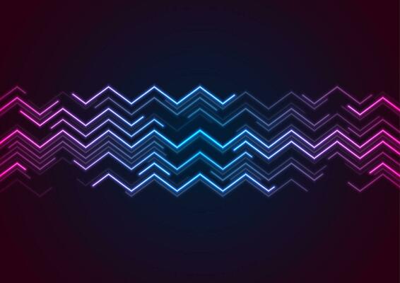 Futuristic technology background with neon lines