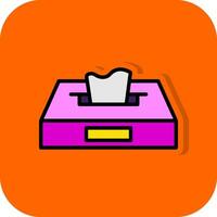 Tissue Box Vector Icon Design