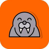 Walrus Vector Icon Design