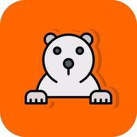 Polar bear Vector Icon Design