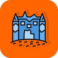 Ice castle Vector Icon Design