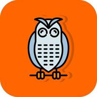 Snowy owl Vector Icon Design