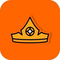 Aurora crown Vector Icon Design