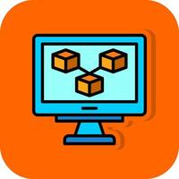 Blockchain Vector Icon Design