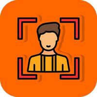 Face Scan Vector Icon Design