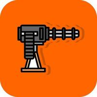 Machine Gun Vector Icon Design