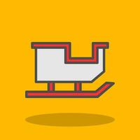 Sled Vector Icon Design