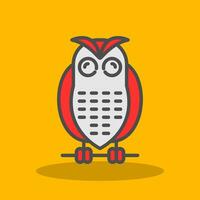 Snowy owl Vector Icon Design