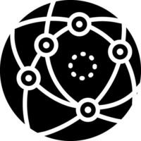 solid icon for internet vector