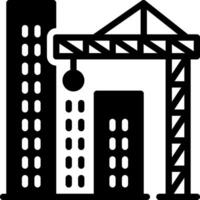 solid icon for construction vector