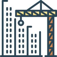 color icon for construction vector