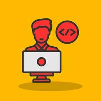 Programmer Vector Icon Design