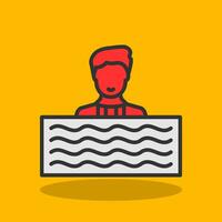 Swim Vector Icon Design