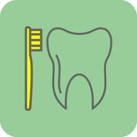 Tooth Brush Vector Icon Design