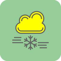 tormenta de nieve vector icono diseño