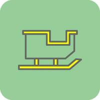 Sled Vector Icon Design