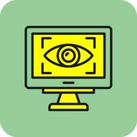 Eye Tracking Vector Icon Design
