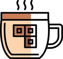 Hot cocoa Vector Icon Design