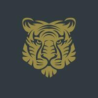 tiger head face symbol vector