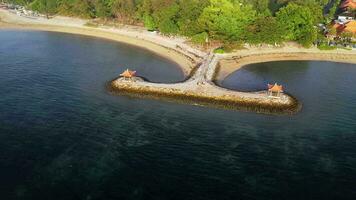 sanur Strand Antenne Schuss Aufnahmen video