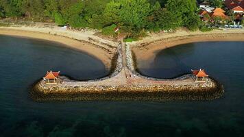 Sanur Beach Icon From Top View video