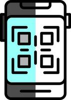 diseño de icono de vector de código qr