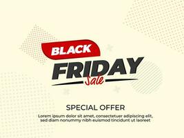 Black friday design concept for your banner promotion vector