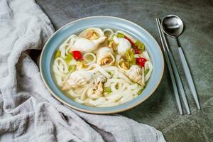 golbaengi Espiga, coreano estilo mar caracol sopa comida cocinagolbaengi Espiga, coreano estilo mar caracol sopa comida cocina foto