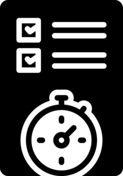 solid icon for planning vector