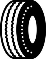 solid icon for tire vector