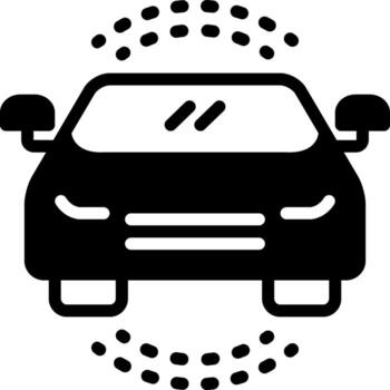 solid icon for auto vector