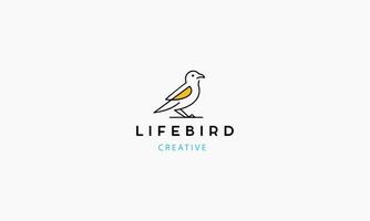 Bird logo template vector