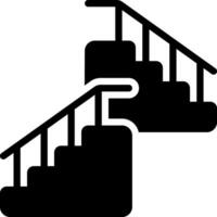 sólido icono para escalera vector