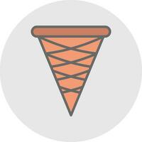 Ice cream cone Vector Icon Design