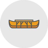 Eskimo kayak Vector Icon Design